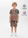 Детская пижама с шортами / Узор хохломы
