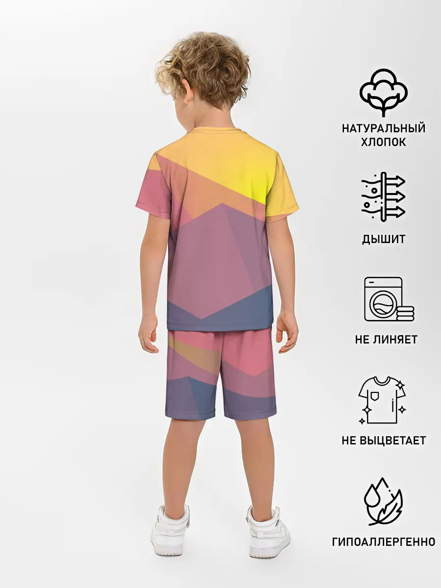 Детская пижама с шортами / Векторный Египет