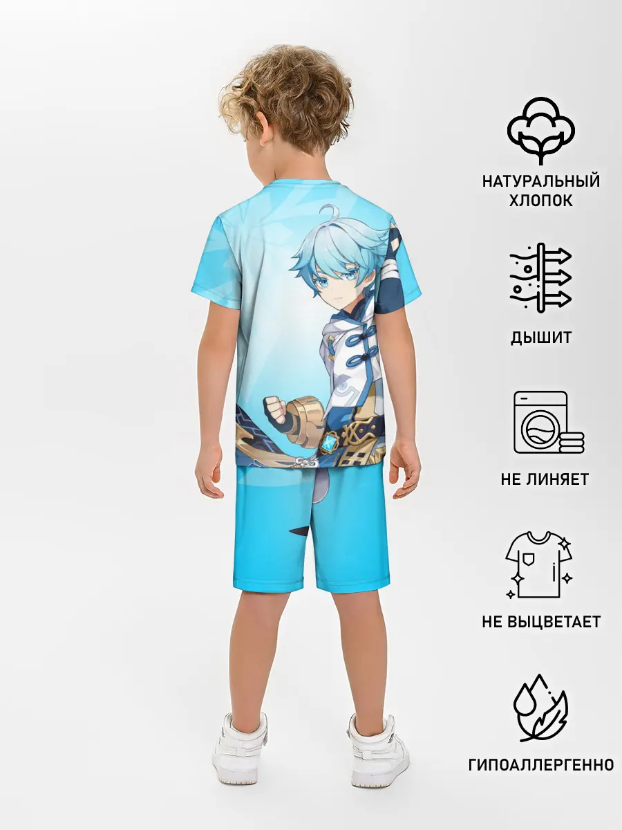Детская пижама с шортами / GENSHIN IMPACT, ЧЖУН ЮНЬ