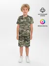 Детская пижама с шортами / Именной камуфляж Миша