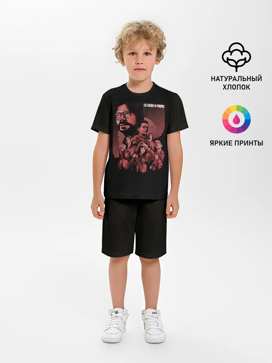 Детская пижама с шортами / БУМАЖНЫЙ ДОМ