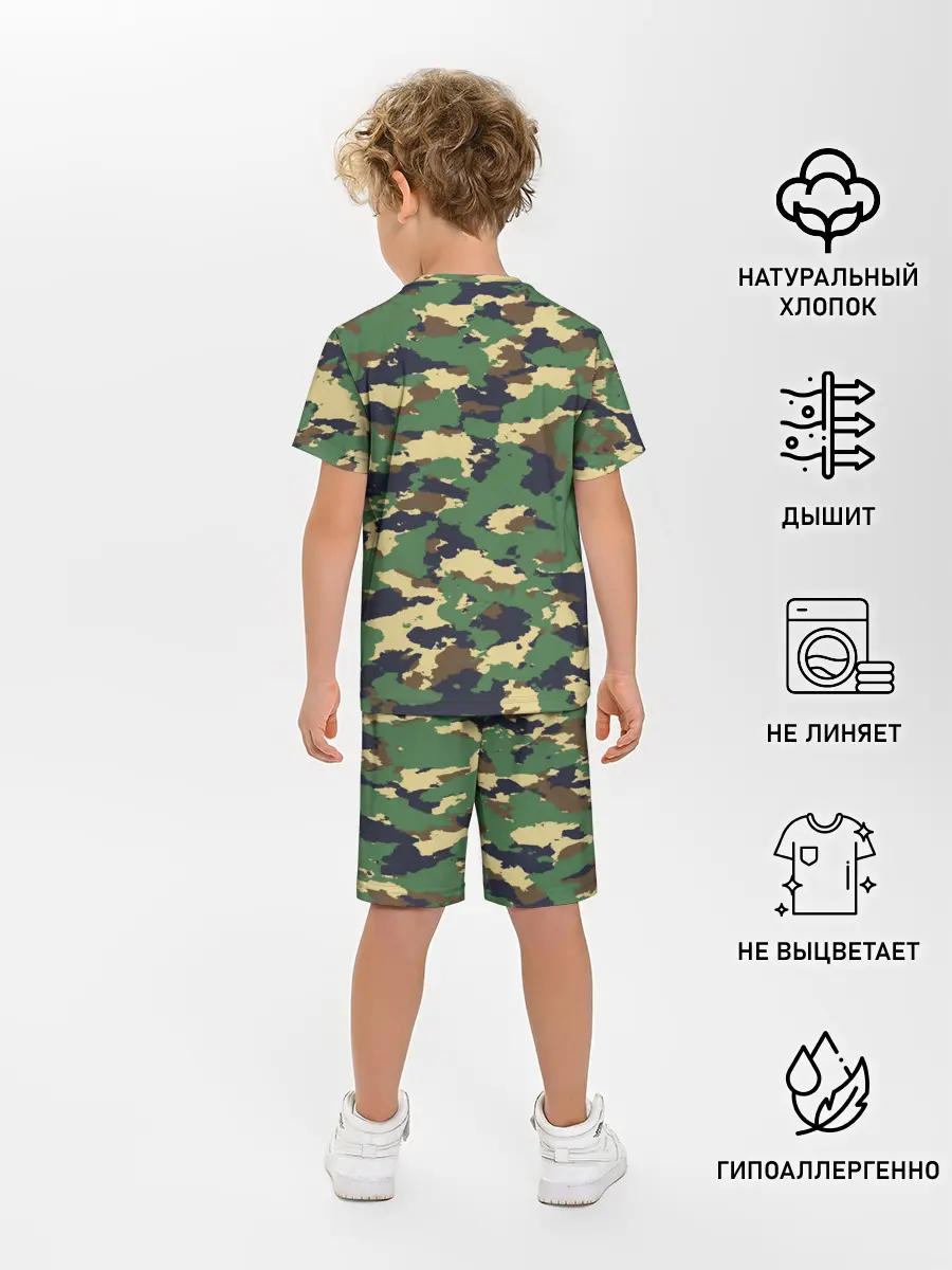 Детская пижама с шортами / КАМУФЛЯЖ