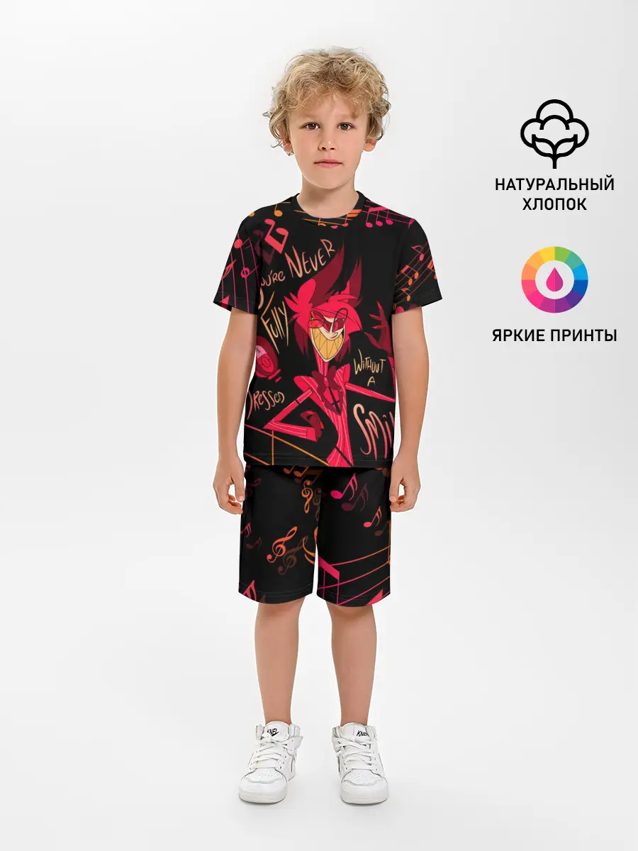 Детская пижама с шортами / HAZBIN HOTEL ALASTOR.