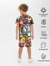 Детская пижама с шортами / Pixel