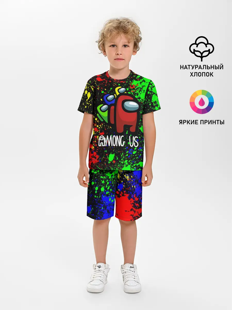 Детская пижама с шортами / AMONG US