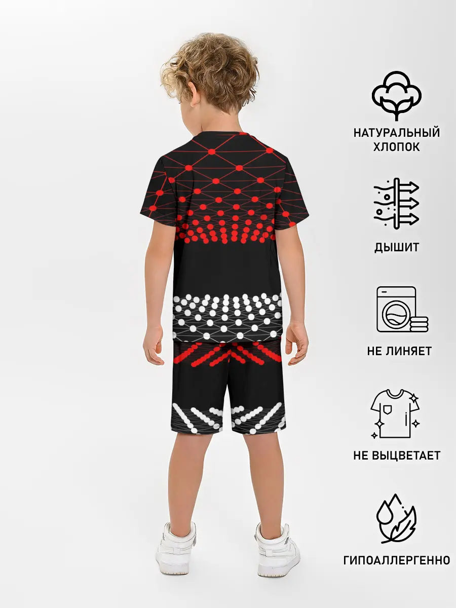 Детская пижама с шортами / Абстракция