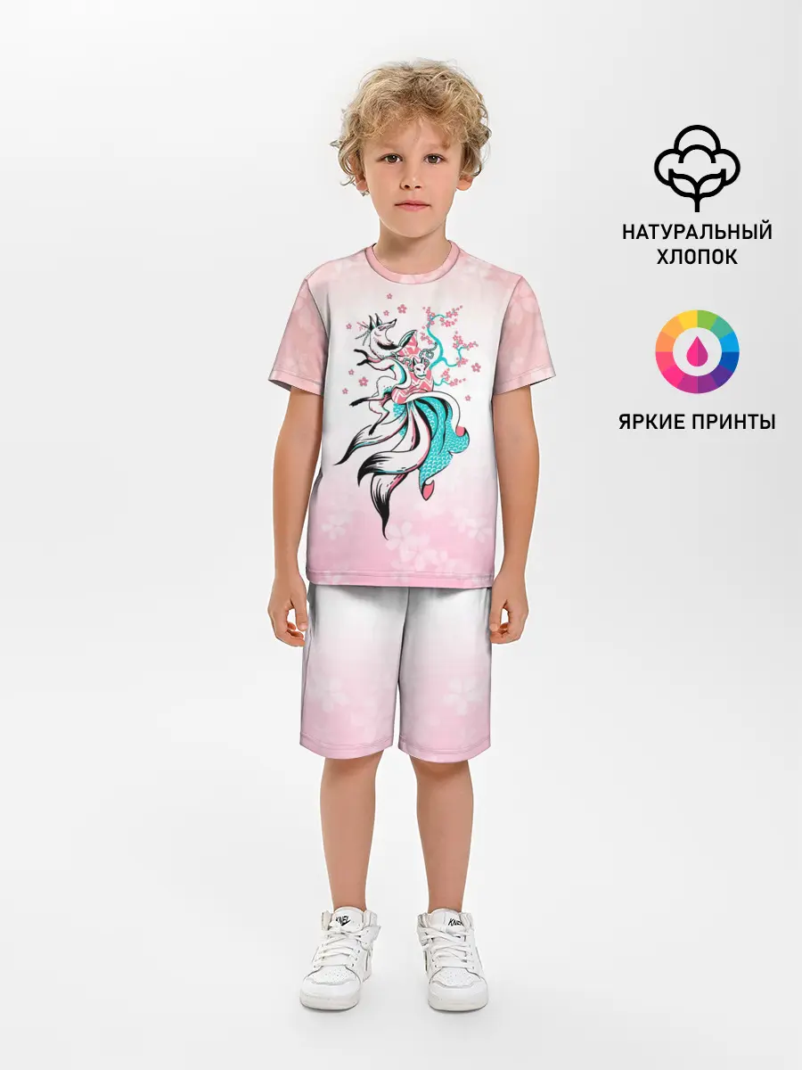 Детская пижама с шортами / ЛИСА И САКУРА | FOX AND SAKURA