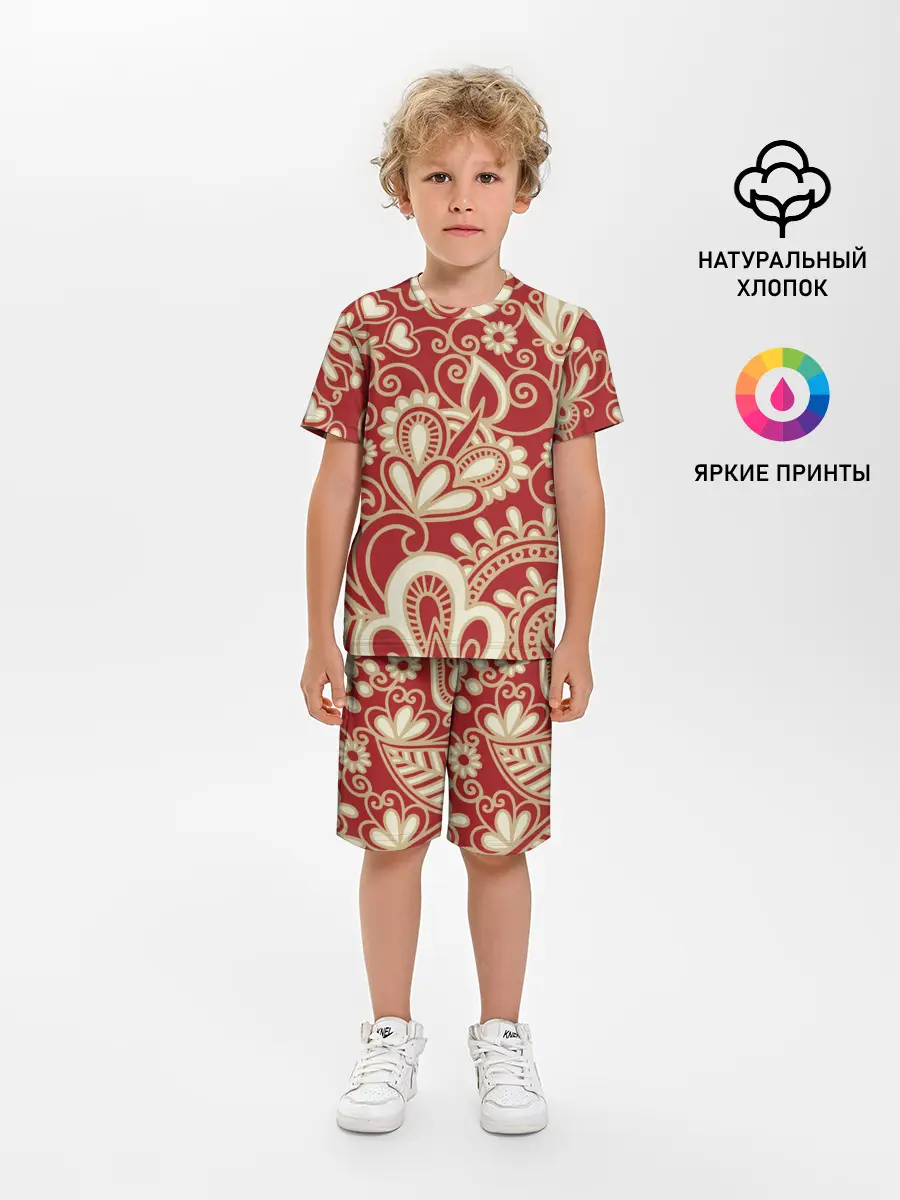 Детская пижама с шортами / КрасиВая ХохЛома