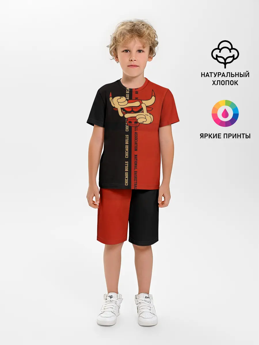 Детская пижама с шортами / NBA. Chicago bulls