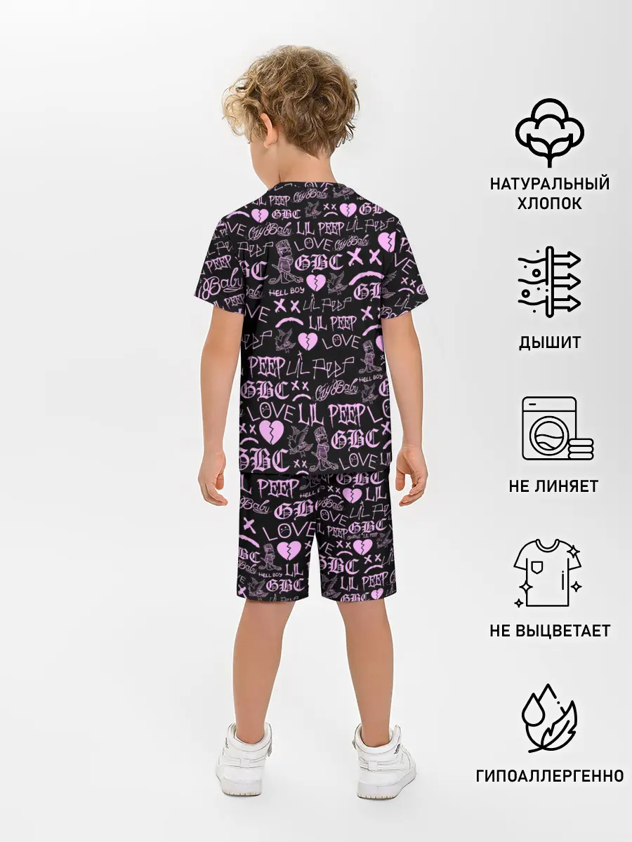 Детская пижама с шортами / LIL PEEP LOGOBOMBING