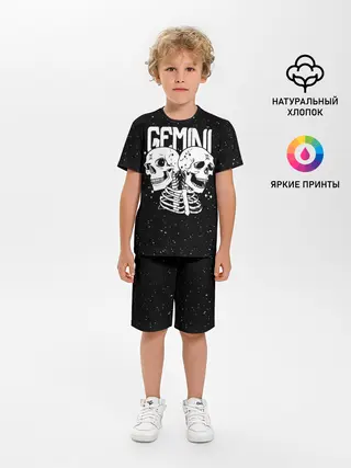 Детская пижама с шортами / Dark Gemini
