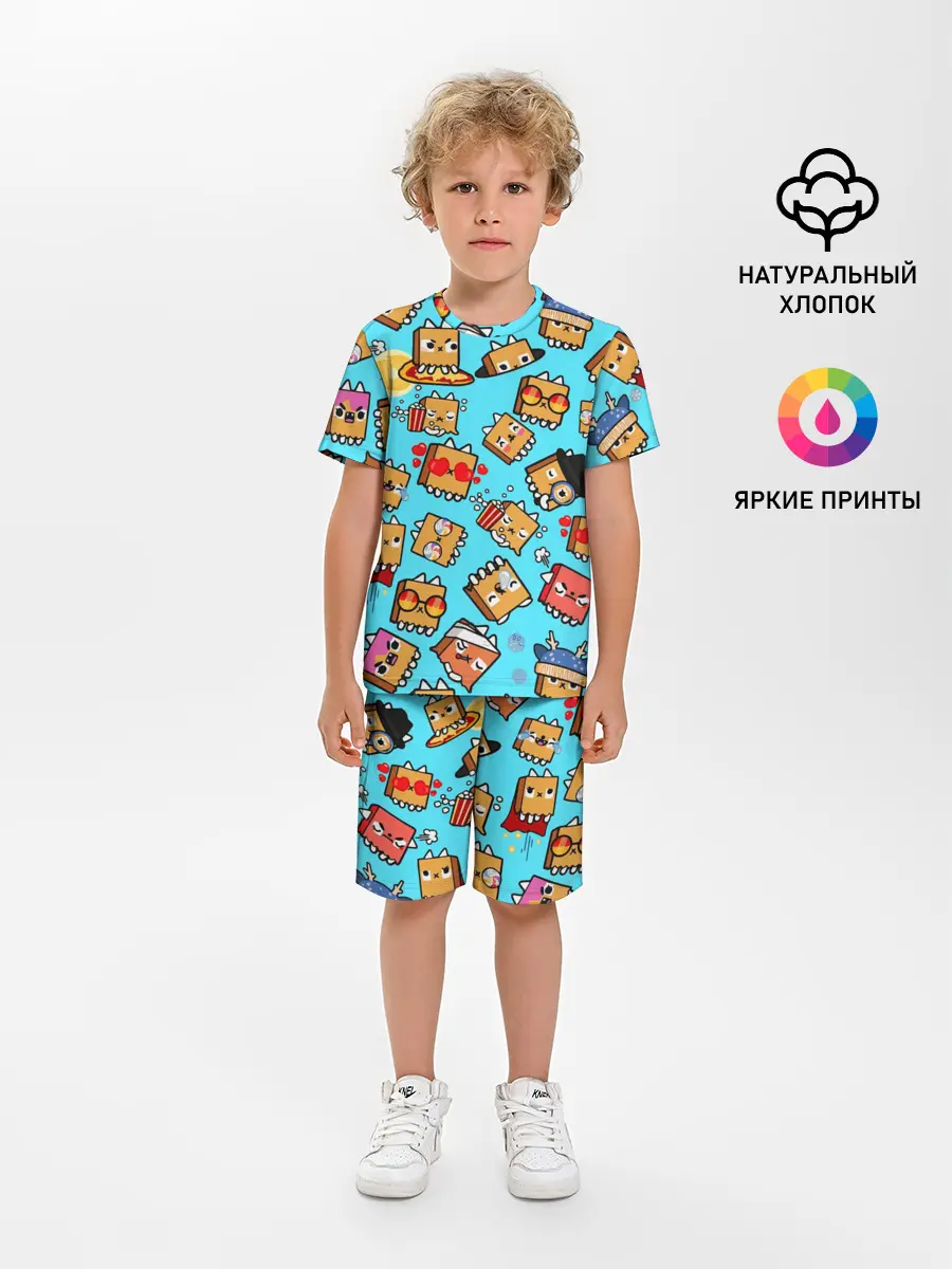 Детская пижама с шортами / PAPER BAG CAT TOCA BOCA / TOCA LIFE WORLD