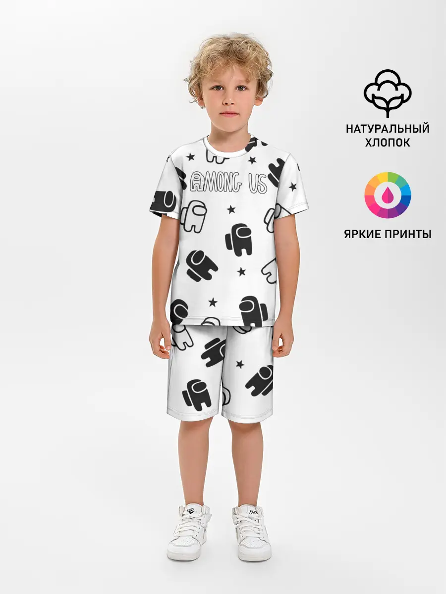 Детская пижама с шортами / AMONG US