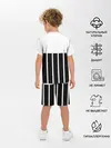 Детская пижама с шортами / Juventus | Tee Black and White