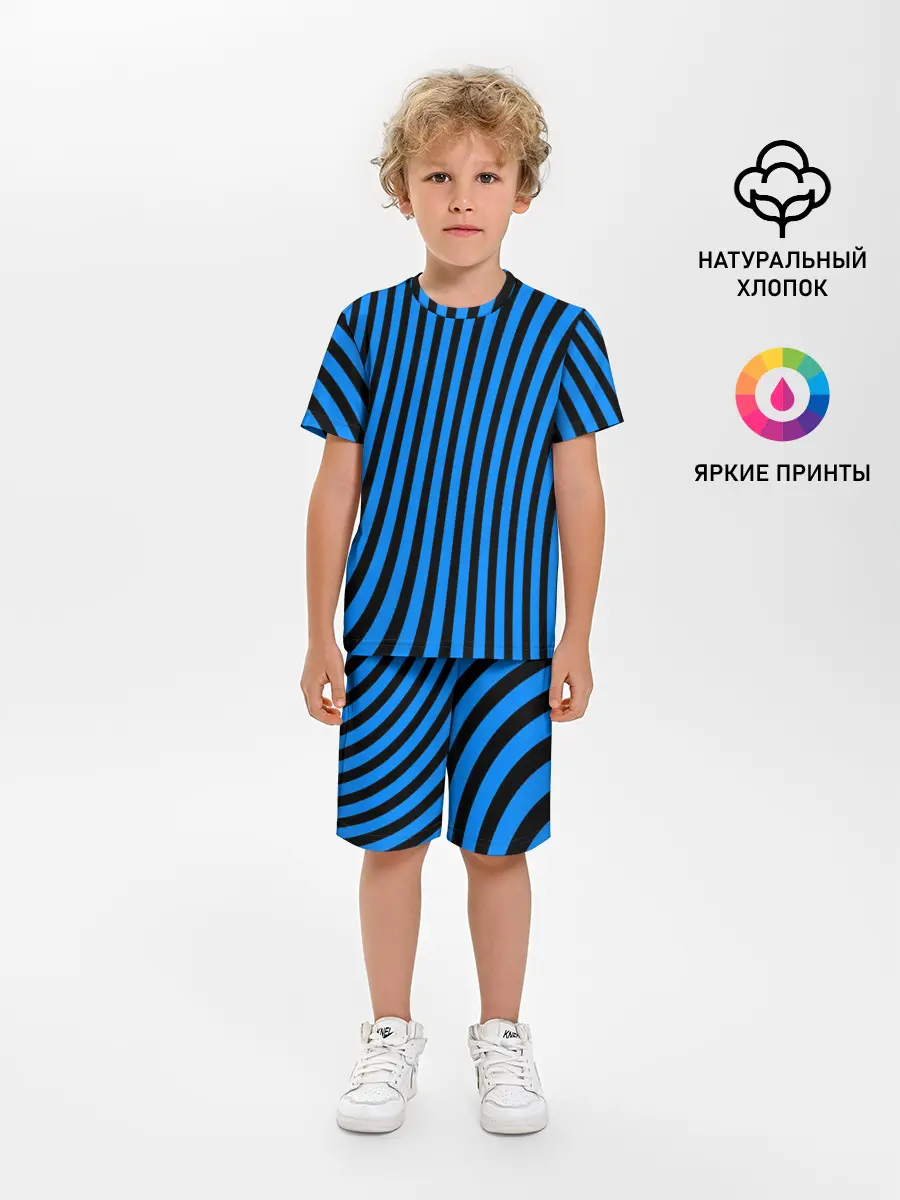 Детская пижама с шортами / Lines