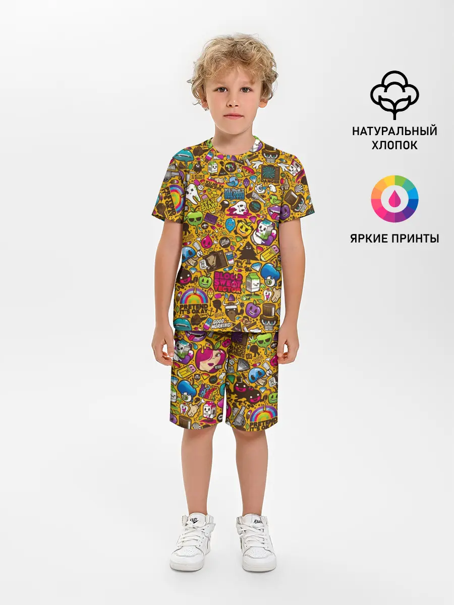 Детская пижама с шортами / RETRO MIX