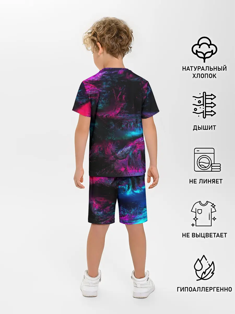 Детская пижама с шортами / Marshmello NEON