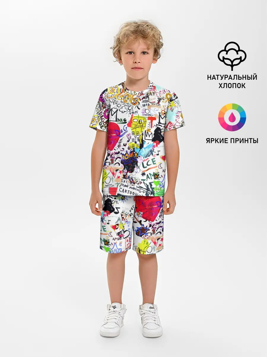 Детская пижама с шортами / DG paint