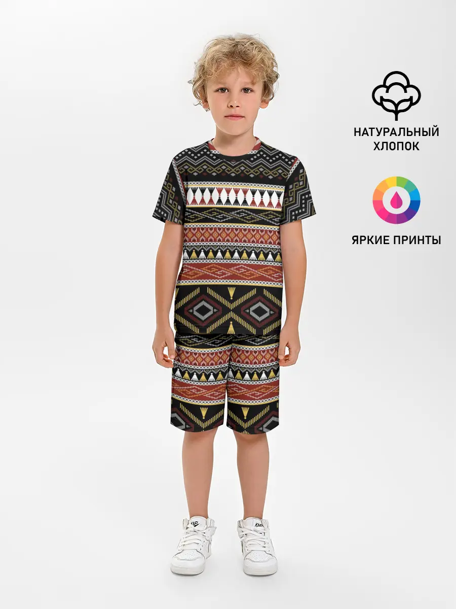 Детская пижама с шортами / Этническая африка