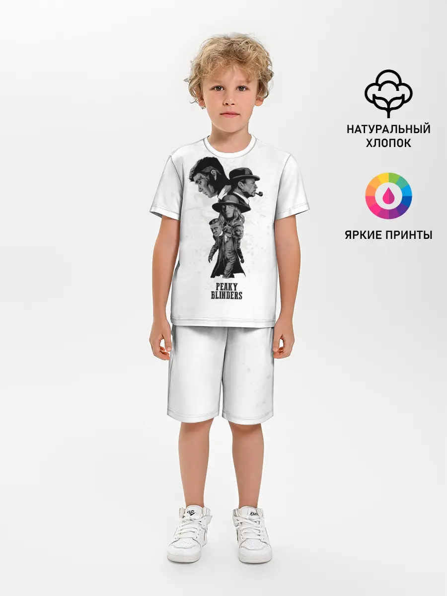 Детская пижама с шортами / Острые козырьки