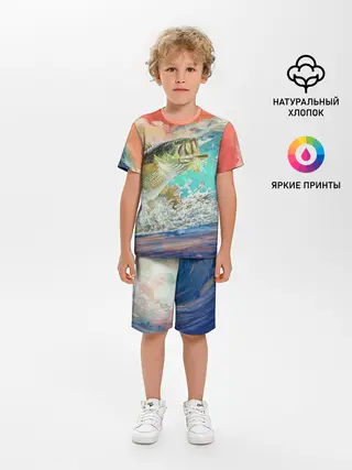 Детская пижама с шортами / Клёвая Рыбалка