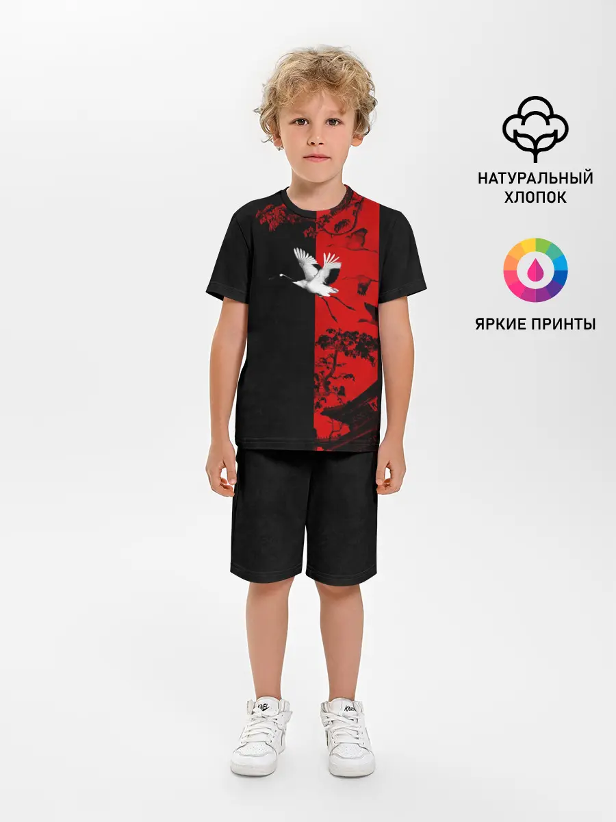 Детская пижама с шортами / ЖУРАВЛЬ