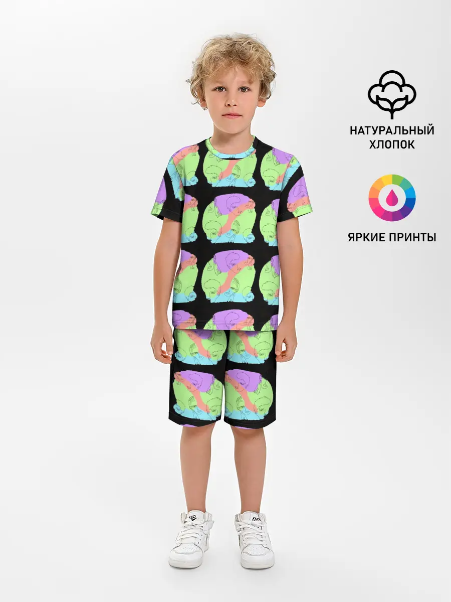 Детская пижама с шортами / Лица