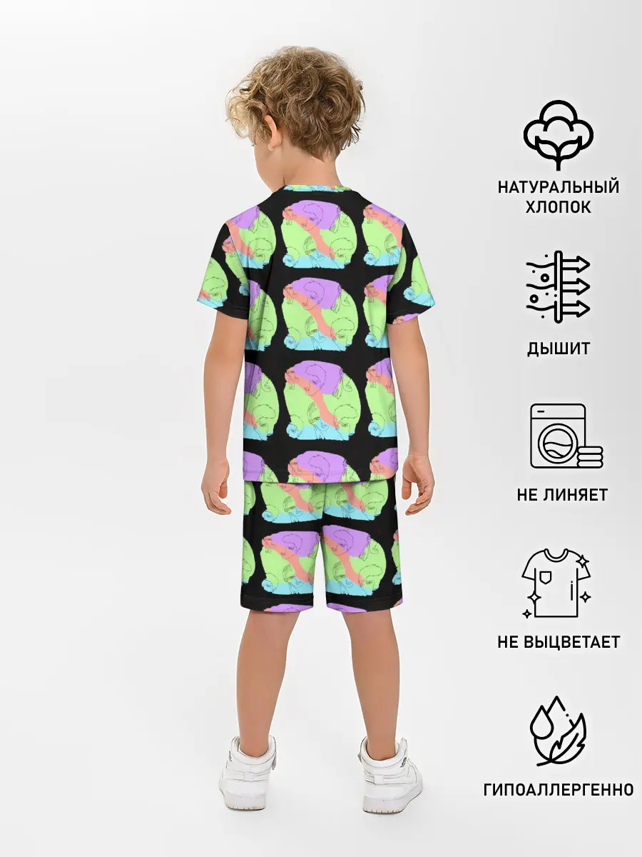 Детская пижама с шортами / Лица