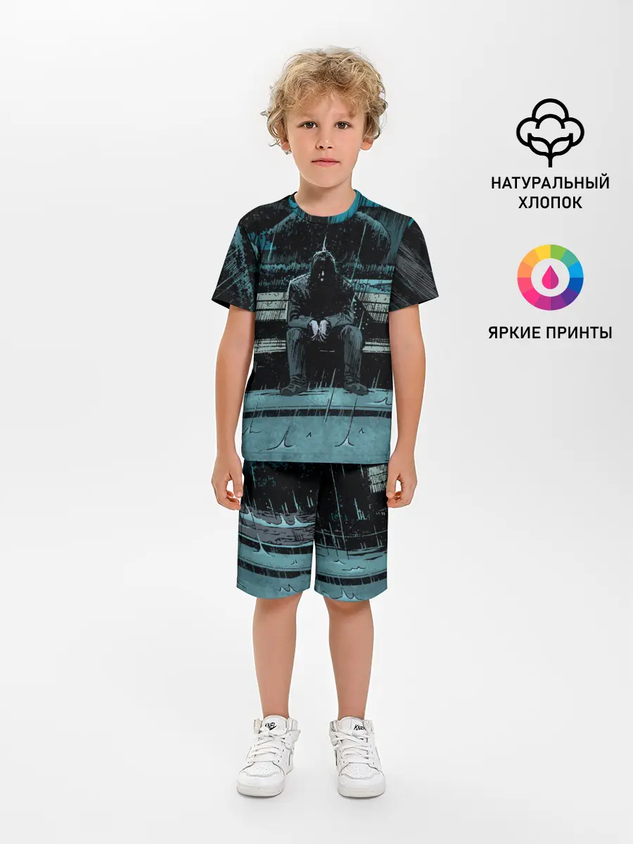 Детская пижама с шортами / Киану Ривз - комикс о боге