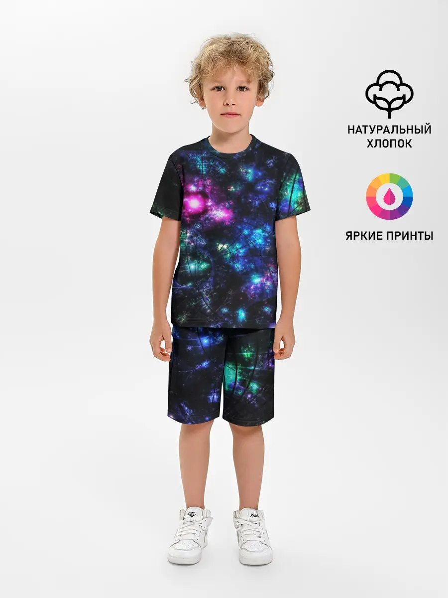Детская пижама с шортами / АБСТРАКЦИЯ КОСМОСА