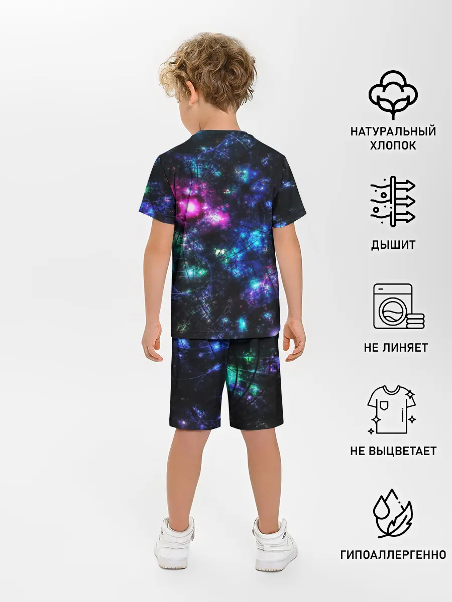 Детская пижама с шортами / АБСТРАКЦИЯ КОСМОСА