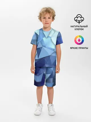 Детская пижама с шортами / абстракция