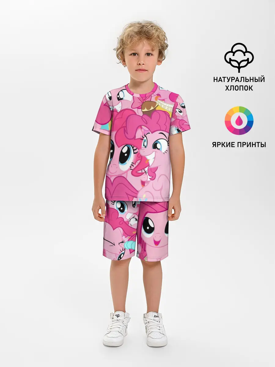Детская пижама с шортами / Pinkie Pie pattern