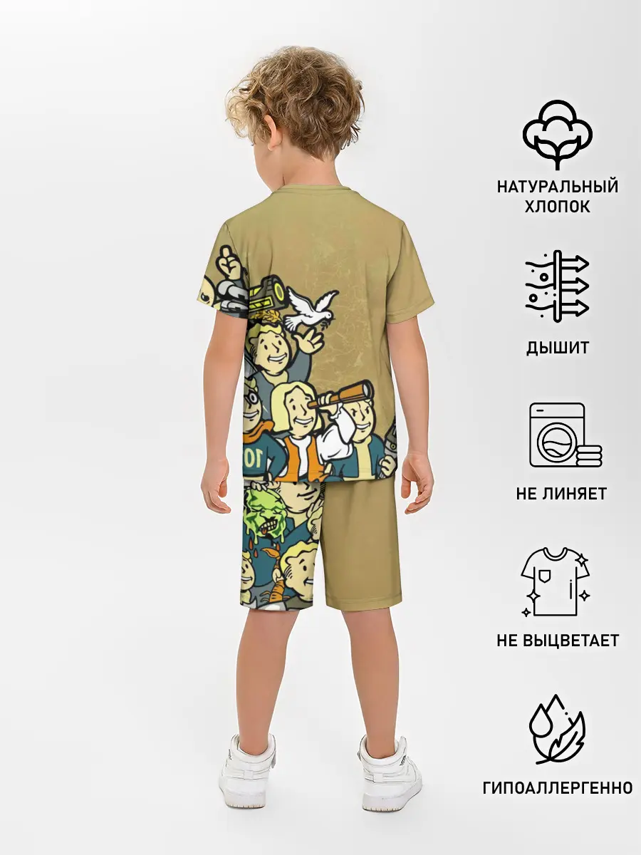 Детская пижама с шортами / Волтбои