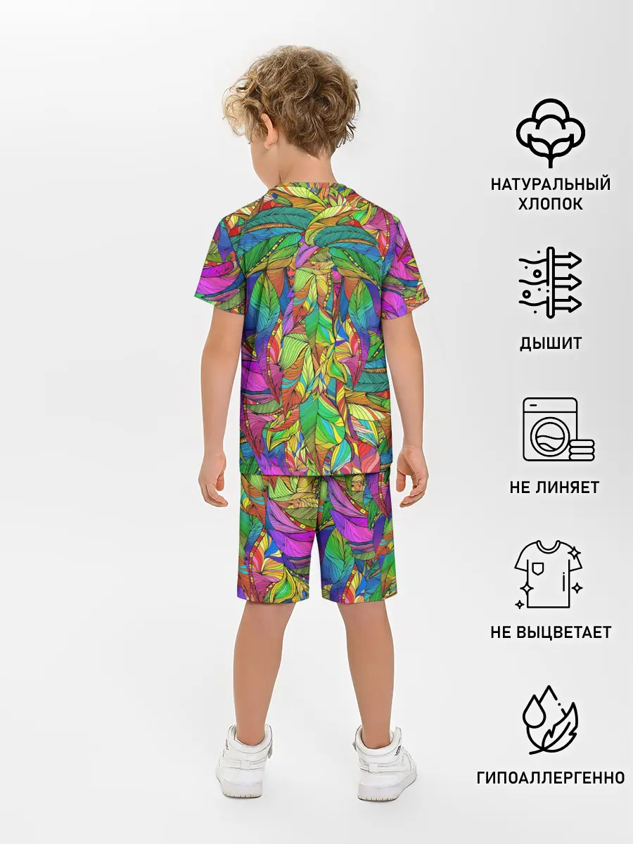 Детская пижама с шортами / Лев шаман