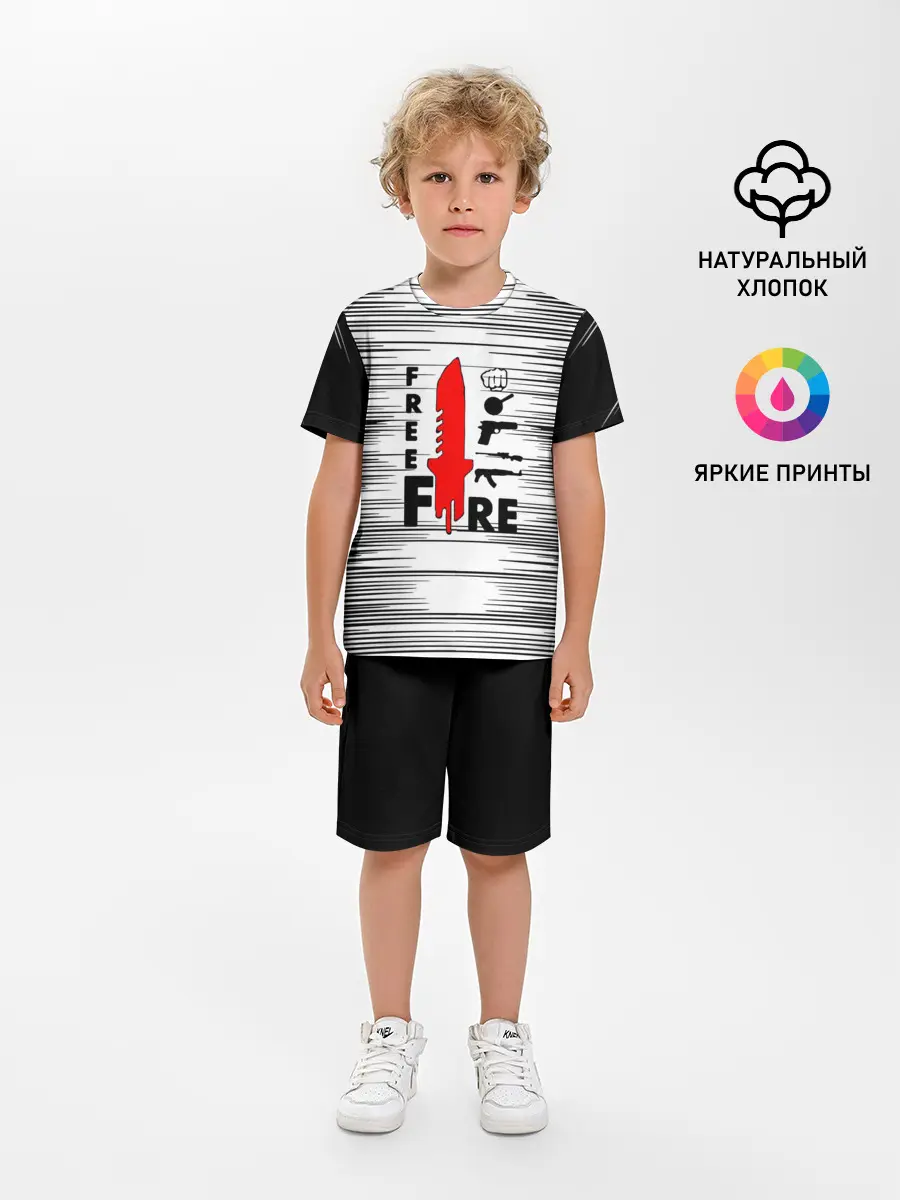 Детская пижама с шортами / Free Fire Фри Фаер,