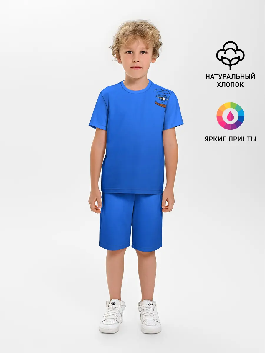 Детская пижама с шортами / Лягушка мем