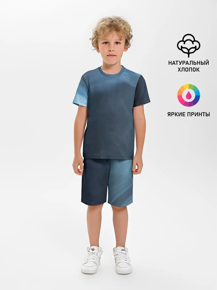 Детская пижама с шортами / Дымчатый