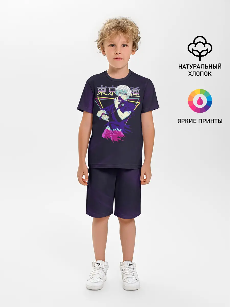 Детская пижама с шортами / Канеки Кен под 80-е