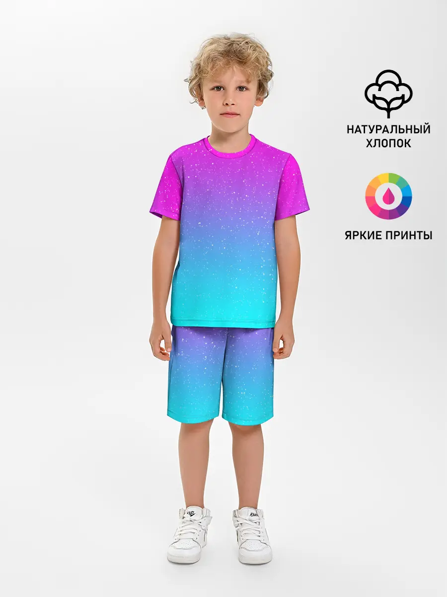 Детская пижама с шортами / NEON SPACE