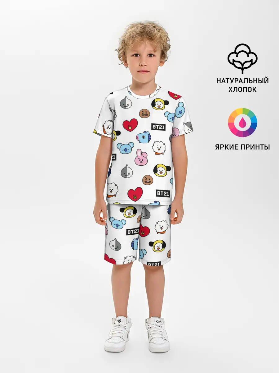 Детская пижама с шортами / BTS | БТС | BANGTAN BOYS | BT21