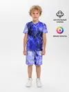 Детская пижама с шортами / МОЛНИЯ BLUE