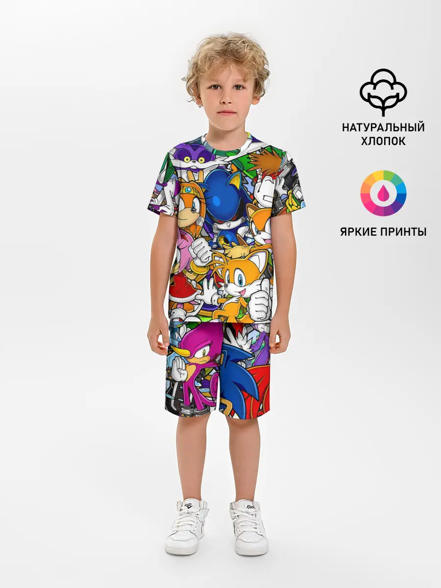 Детская пижама с шортами / КИБЕР СОНИК | CYBER SONIC ROBOT