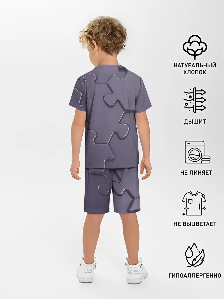 Детская пижама с шортами / Puzzles