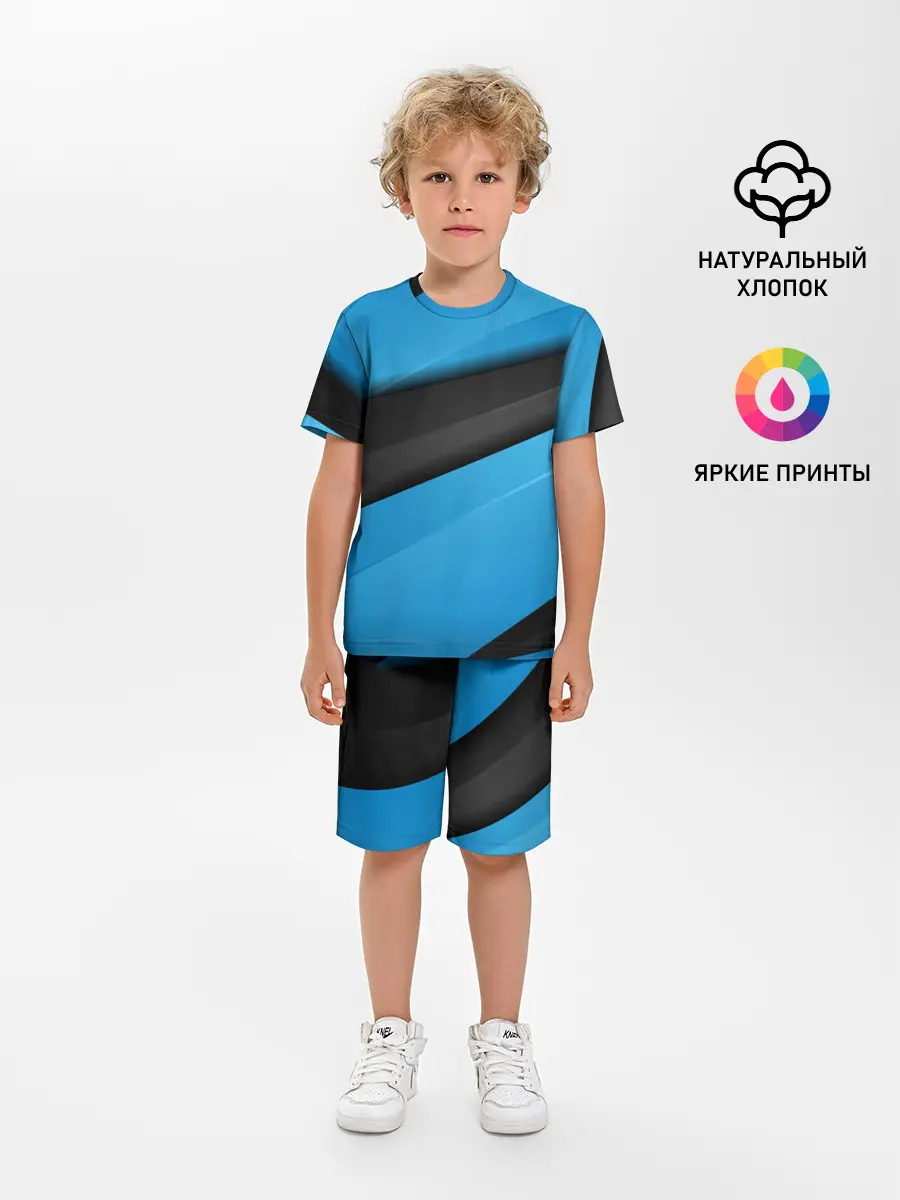 Детская пижама с шортами / Blue Sport Style