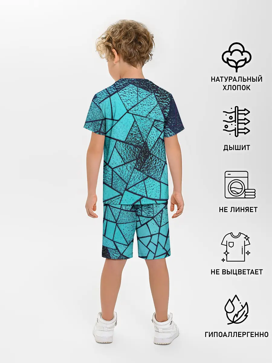 Детская пижама с шортами / НЕОНОВЫЙ ВИТРАЖ