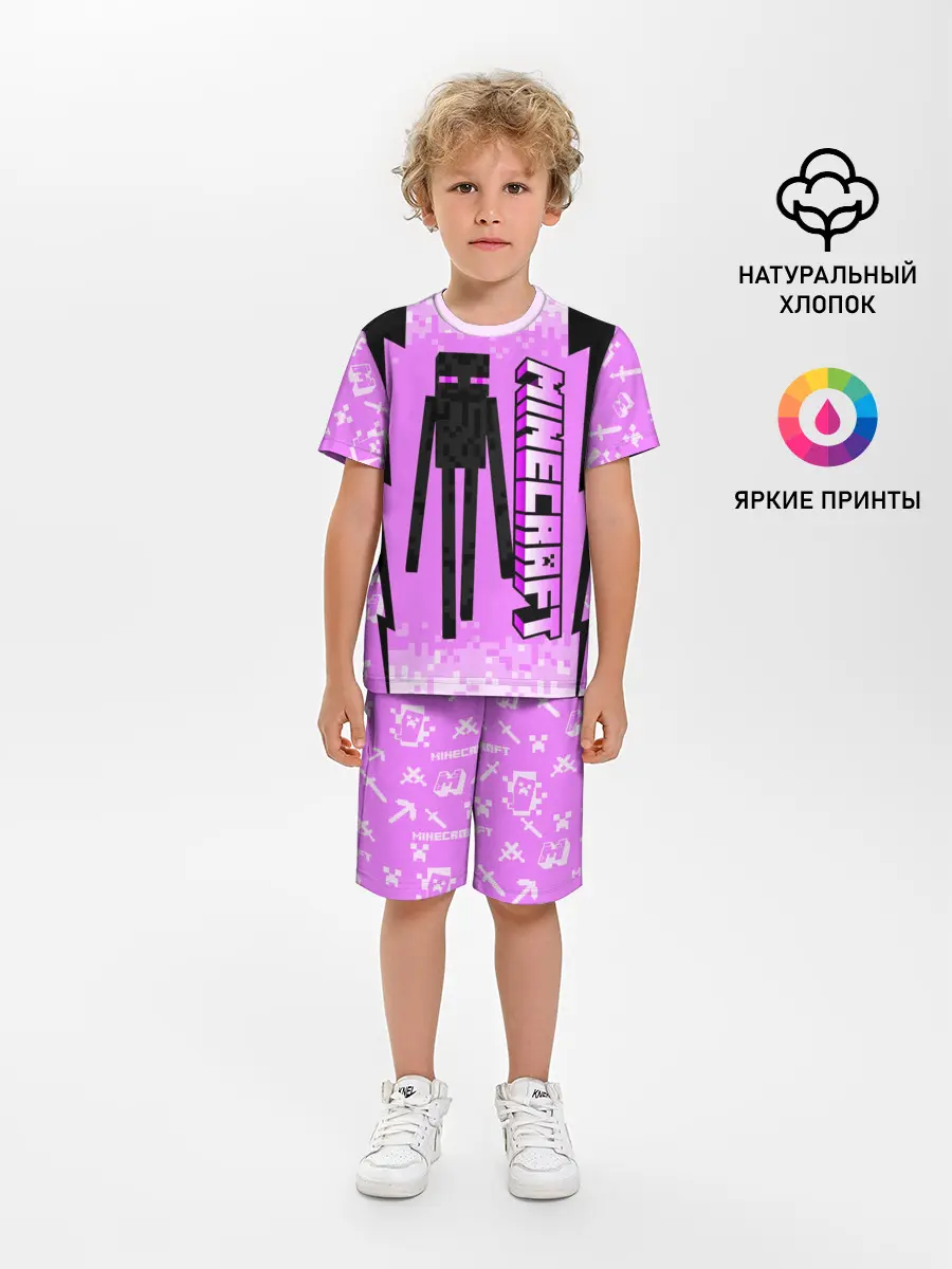Детская пижама с шортами / Minecraft