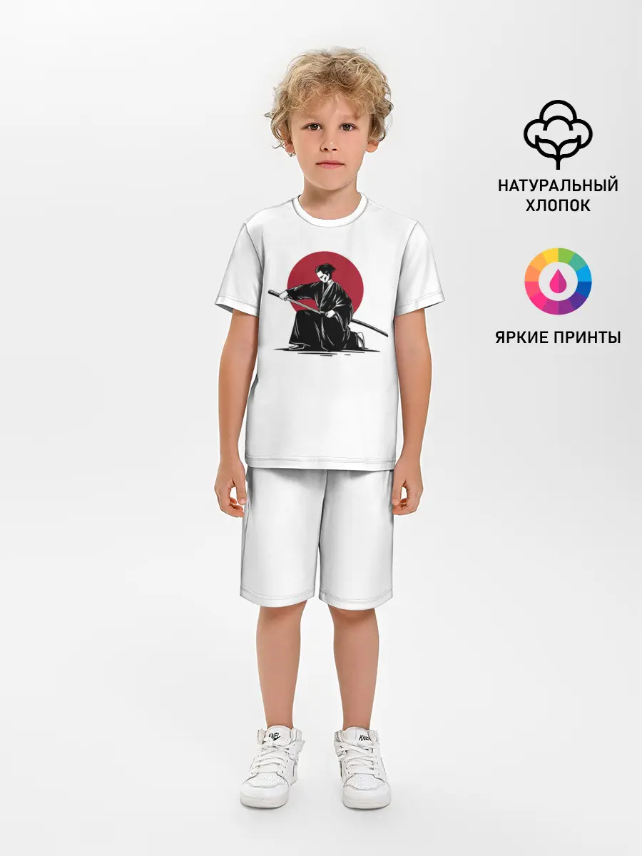 Детская пижама с шортами / ЯПОНСКИЙ САМУРАЙ | SAMURAI IN THE SUN