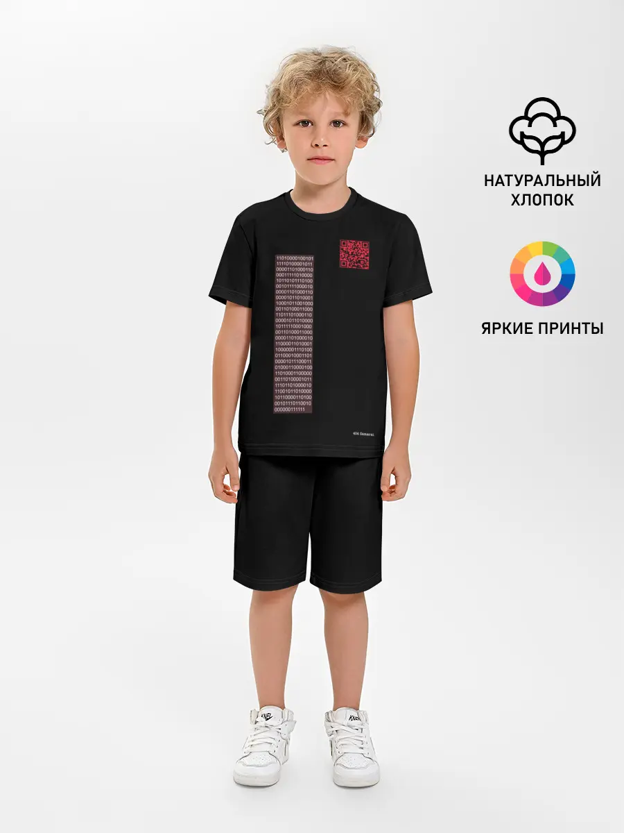 Детская пижама с шортами / самурай 404