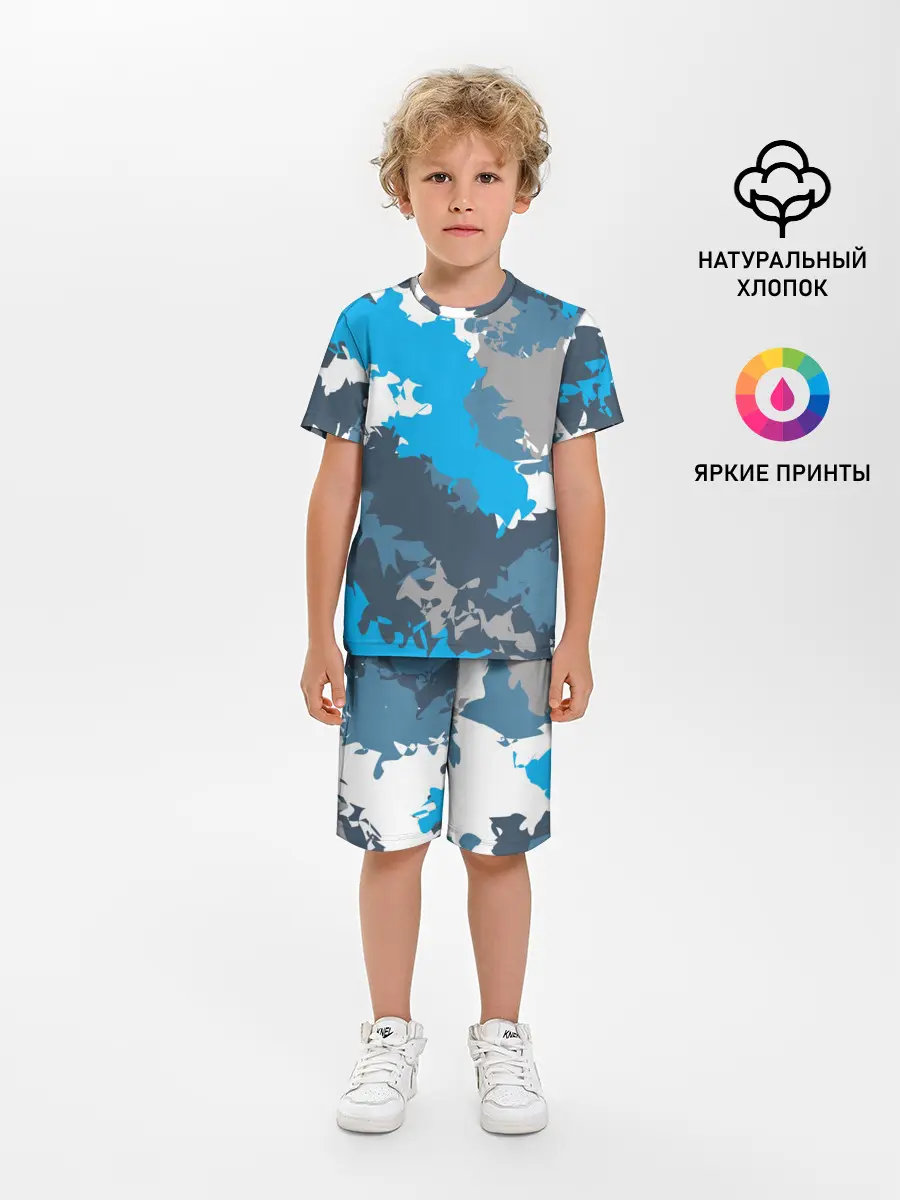 Детская пижама с шортами / Камуфляж
